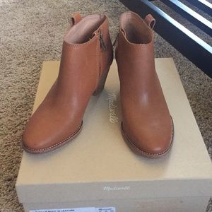 Madewell Billie Boot English Saddle  size 6 1/2
